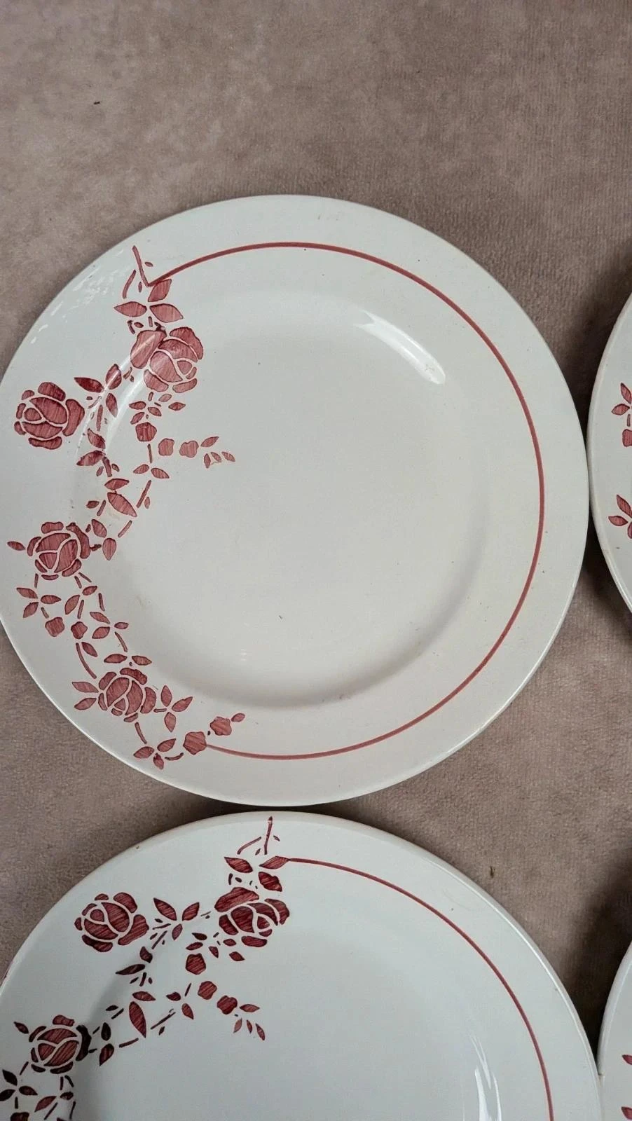 Conjunto de 6 pequenas pratos de meio porcelana Saint-amand modelo Marcel – photo 5
